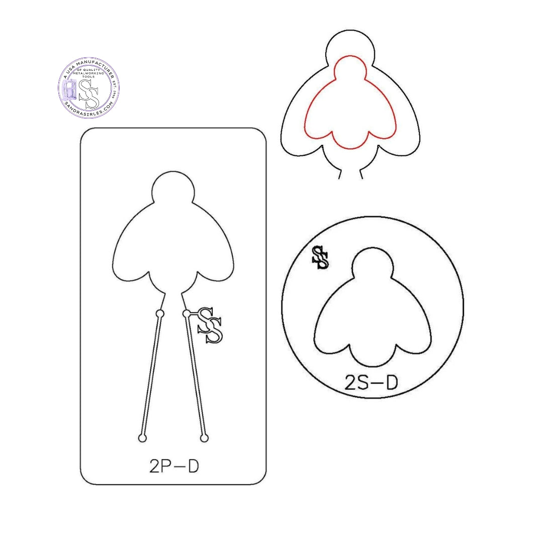 S&P DUOS: SILHOUETTE & PANCAKE DIE DUO: 2S-D, 2P-D BEE